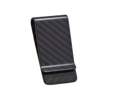 Simple style carbon money clip