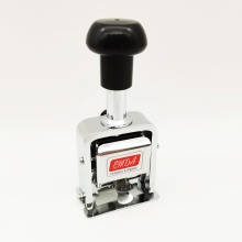 Manual Automatic Self Inking Metal Stamp with 6-Digit Serial Number Hand Page Auto Numbering Machine