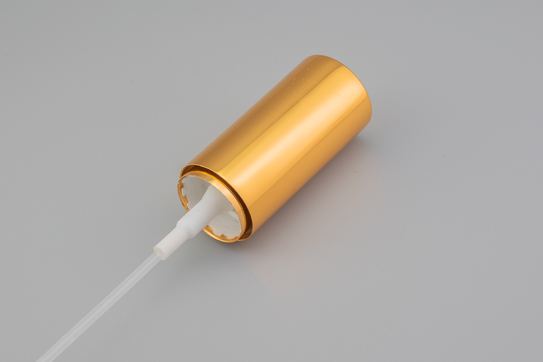 Máy phun sương mịn hoàn toàn bằng nhôm màu vàng sáng 18/415 có nắp 18/415 Shiny Gold All-Aluminum Fine Mist Sprayer With Cap