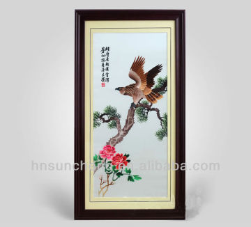 Eagle -single-sided Embroidery 100% Handmade Silk Xiang Embroidery