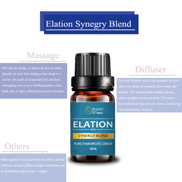 Synergy는 Elation Oil Aromatherapy의 오일을 혼합합니다