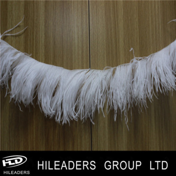 Wholesale Two Layers White Color Ostrich Feather Trimming