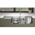 Drainboard Kitchen Sink Stainless Steel Double Bowl