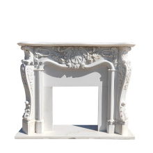 White Polished Granite Fireplace Hearth Manufacturer