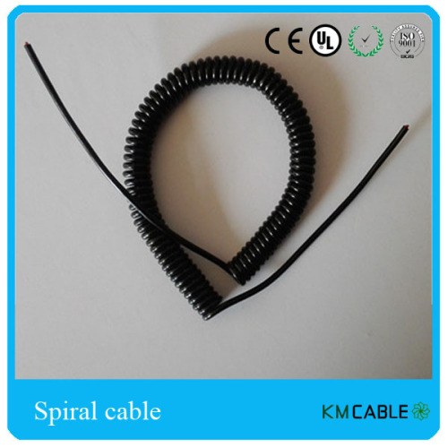 Automobile coiled electrical wires