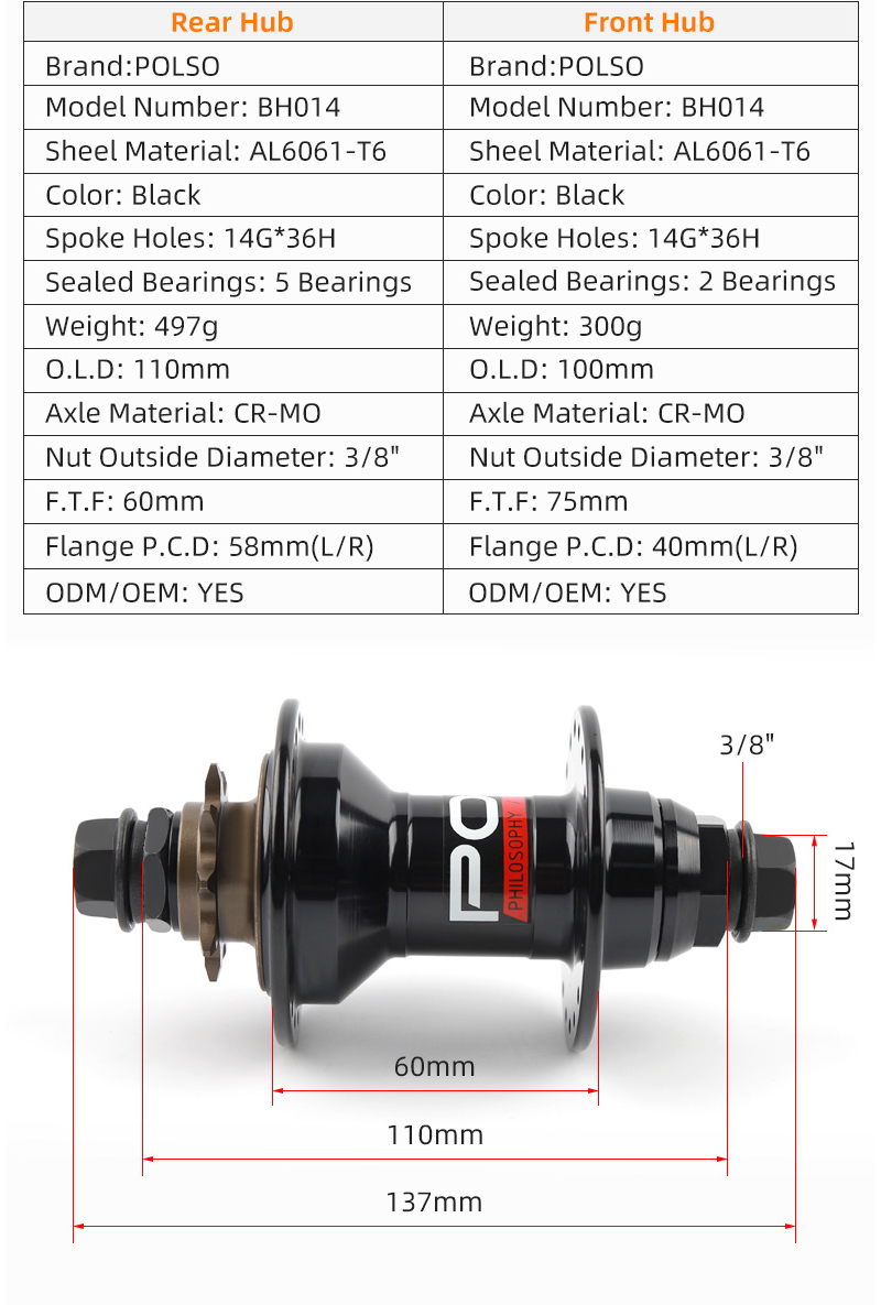 Bmx Hub 9t