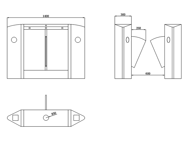 Optical Tunstile Gate