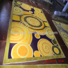 Aubusson Yellow Rugs ASWA, alphabet/ number rugs