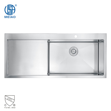 Stainless Steel SUS304 Drainboard Kċina Sink