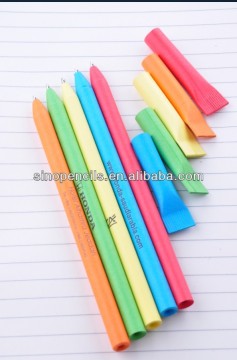 color paper ballpoint pen craft ballpoint pen with paper cap