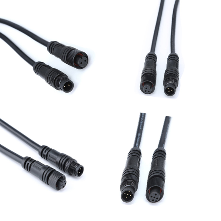 IP67 waterproof A/D/S/T/X Code Automotive Electrical 4P 5P 8P M12 Connector for industrial Automation/Sensor