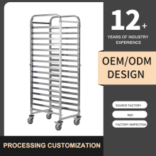 16 Layers GN Pan Stainless Steel Gastronorm Trolley