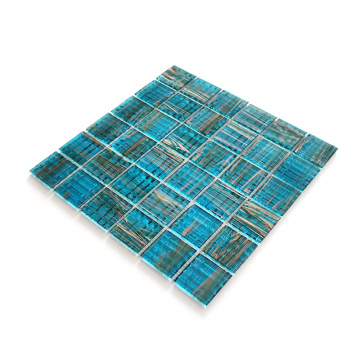 Glass Pool Tile Square Large Mosaic Wall Craft