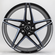 Five spokes aluminum wheels