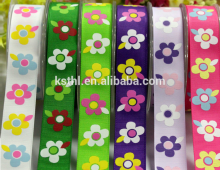Five-petaled Flowers Custom Print Ribbon Wholesale