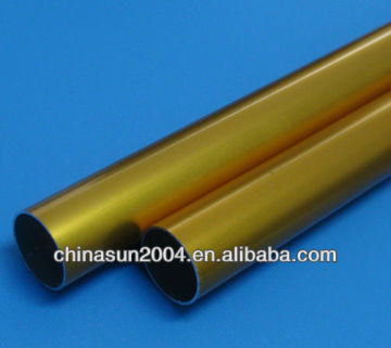 Golden Anodized Aluminium pipe