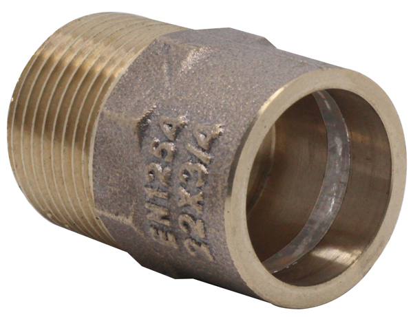 Gunmetal Bronze Male Adapter Connector