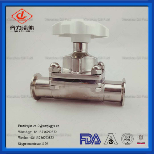 Sanitary Manual Diaphragm Valve For Control fluid motion