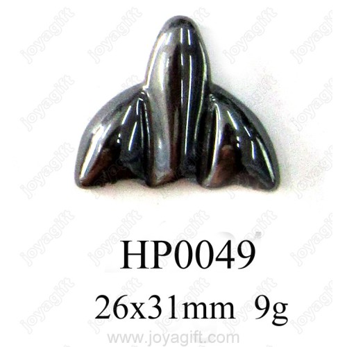 Hematite Fish Tail Pendant