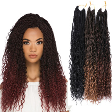 River Senegal Twists Braids Crochet Senegalese Hair Braids Curly Messy River Braids Wholesale