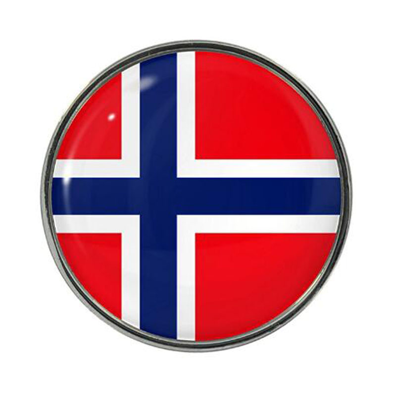 Norway Flag Design Pin Badge