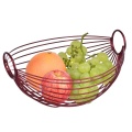 Metallic Kitchen Modern Style Countertop Wire Fruit Basket Decorative Fruit Bowl