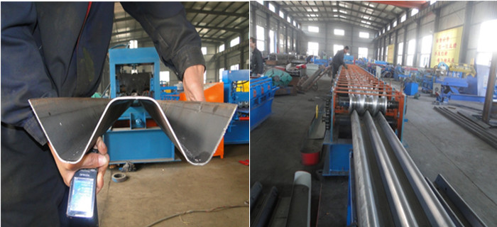 FX Metal Sheet Galvanized Steel Highway Guardrail Two or Three Waves Roll Making Machine