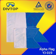 Nylon Blue And White Flag For Spearfishing Flag
