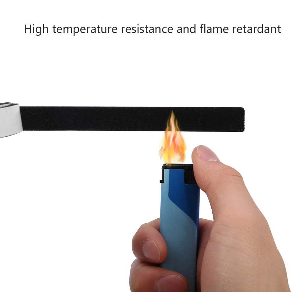 High Temp BBQ smoker Gasket Self Stick 15 ft High Heat 1/2 x 1/8 Black Smoker Gasket Seals tape