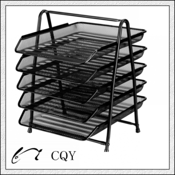 metal mesh 5-tier file tray