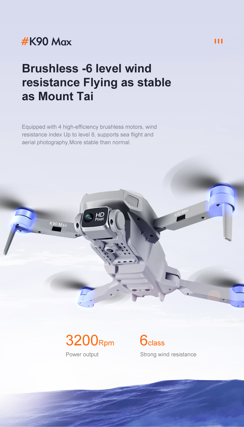 K90 Max K90 Max Drones 360 Degree Laser Obstacle Avoidance 4K HD Aerial Photography Quadcopter Brushless Helicopter UAV