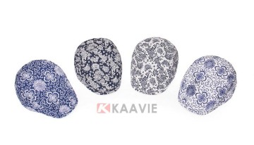 blue summer paisley retro stars hit ivy cap