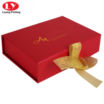 Red Luxury Cardboard Chocolate Box With Blister Divider