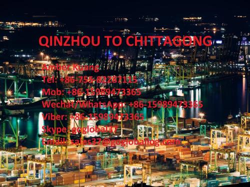 Vận tải đường biển Quảng Châu Qinzhou đến Bangladesh Chittagong