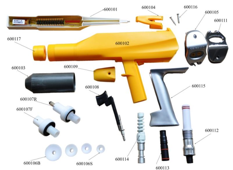 Complete Powder Coating System Paint Gun Coat Kit (610)