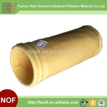 Cement Kiln Dust Filter , 550 Gsm P84 Cement Filter Bag With Calendering , Heat Setting