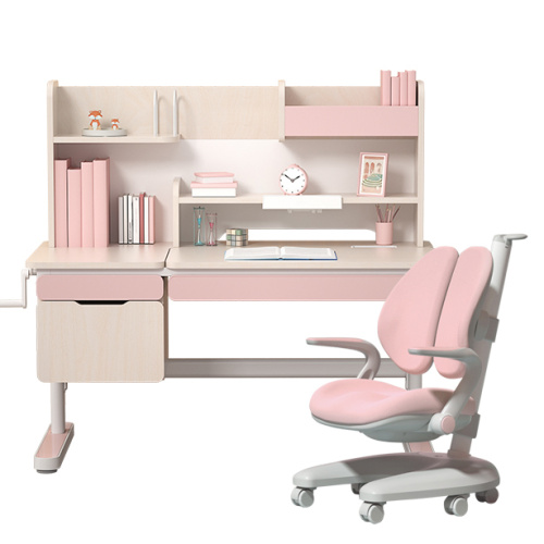 Verstellbarer Kinderschreibtisch und Stuhl Set Home Desk