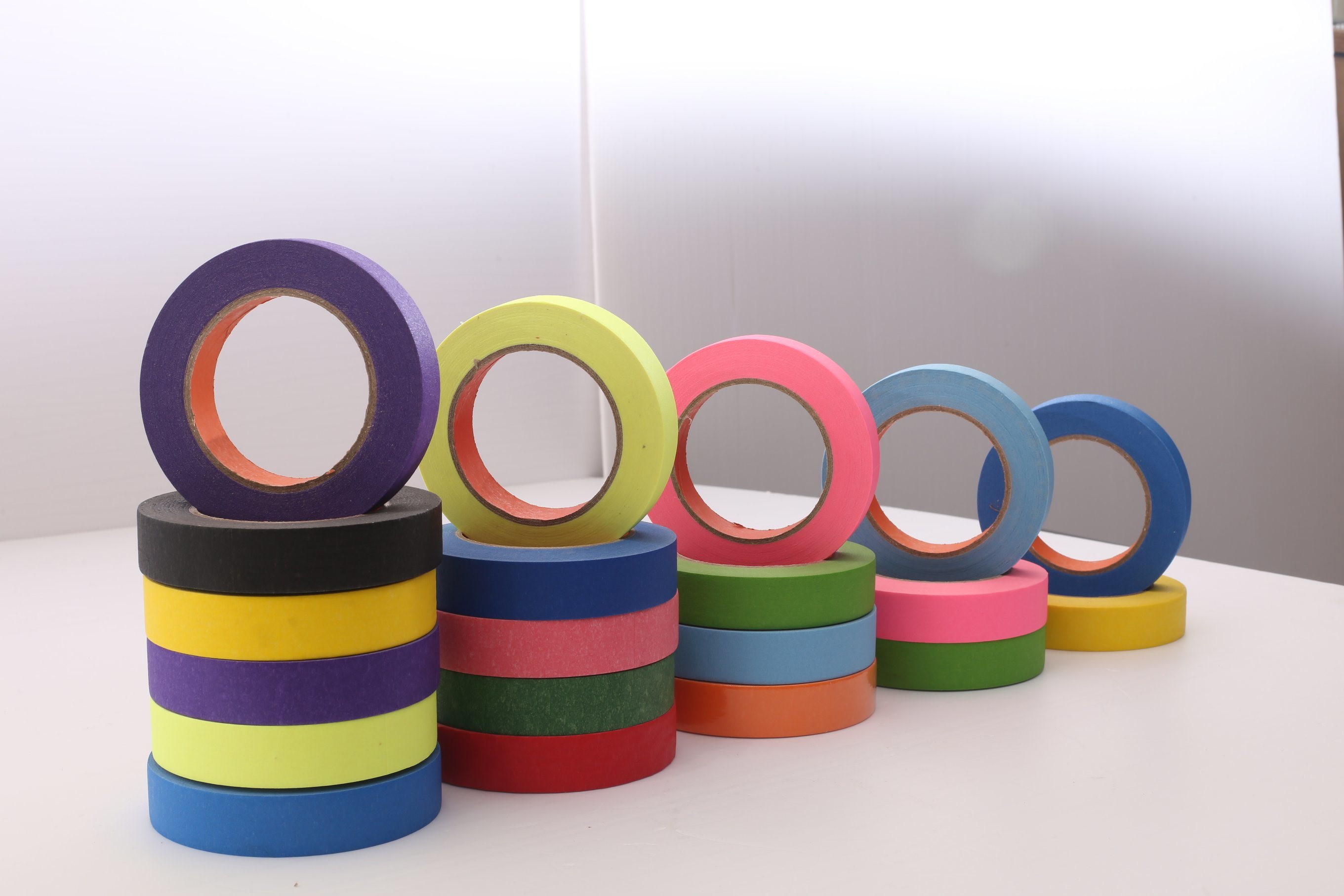Pelangi-Warna-Masking-Pita Rainbow-Color-Masking-Tape