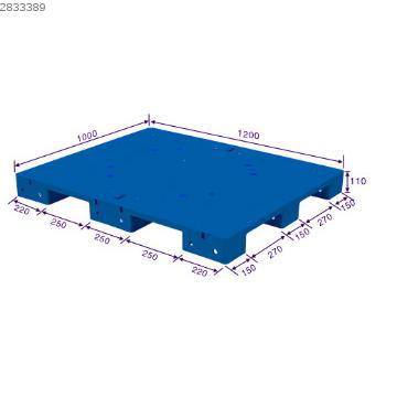 moistureproof 9 feet flat top plastic pallet