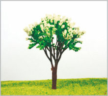 12cm Handmade Custom White Miniature Model Trees For Train Layout