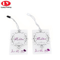 New Design Luxury Clothing Paper Label Tag