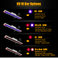 LED 플랜트는 가벼운 IR UV Bars 30W를 재배합니다