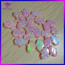 Hot Sale Opal 10 Factory 11*13mm Hand Synthetic Pink Stone