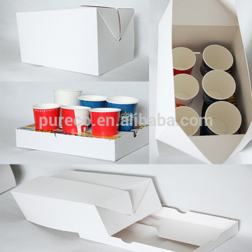 shelf display boxes cups carrying take away paper boxes