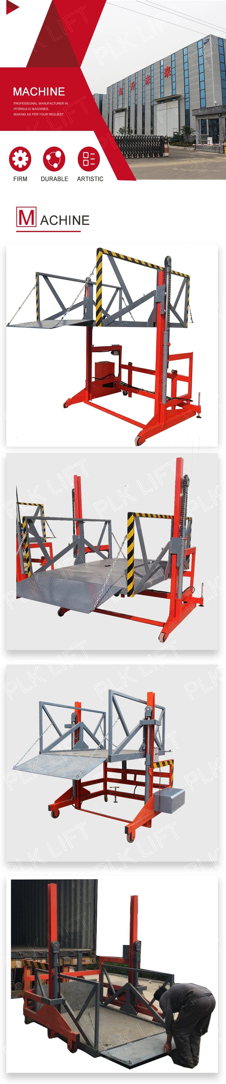 2000kg Hydraulic Mobile Container Truck Loading Dock Platform Lift