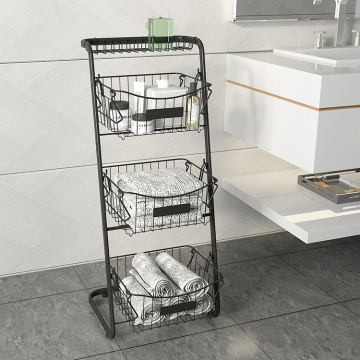 WireKing Detachable Metal Rectangular Fruit Basket