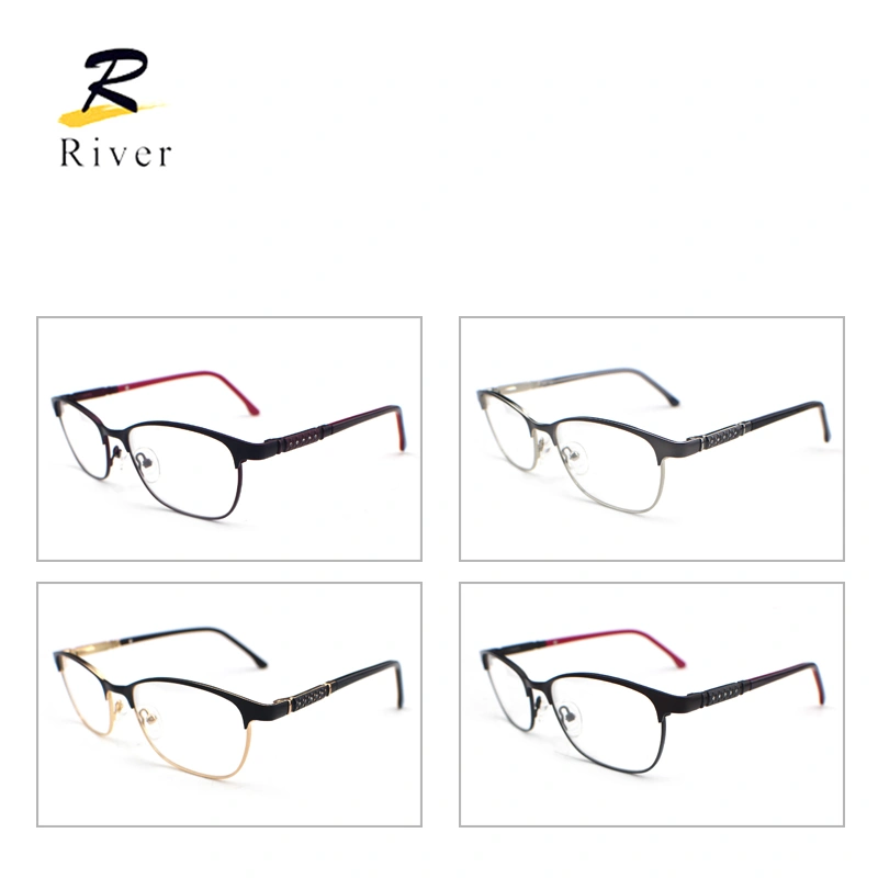 17005 Fashion Wholesale Custom Metal Eyewear Glasses Optical Eyeglasses Frames