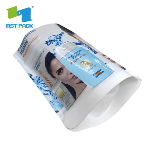 Skincare Heat Seal laminado Ziplock Doypack de empacotamento