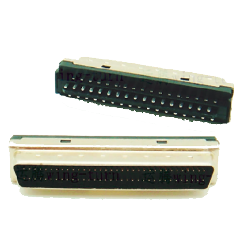 1.27mm Series 68P Cable Plug Connector Solder Molded Pin Type