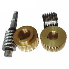 Large Brass Worm Gears Set with Double Worm Wheel Unit